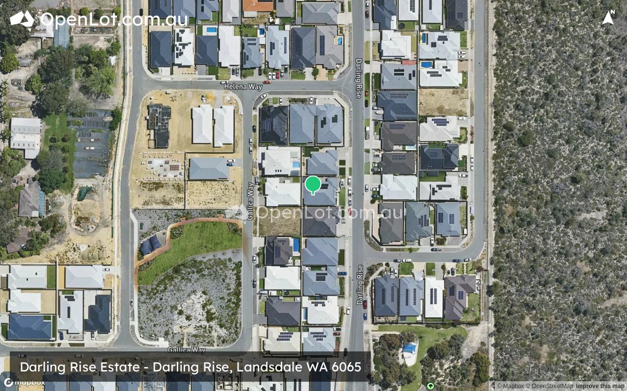Satellite image for Darling Rise Estate - Darling Rise, Landsdale WA 6065