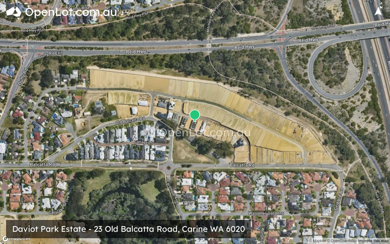 Satellite image for Daviot Park Estate - 23 Old Balcatta Road, Carine WA 6020