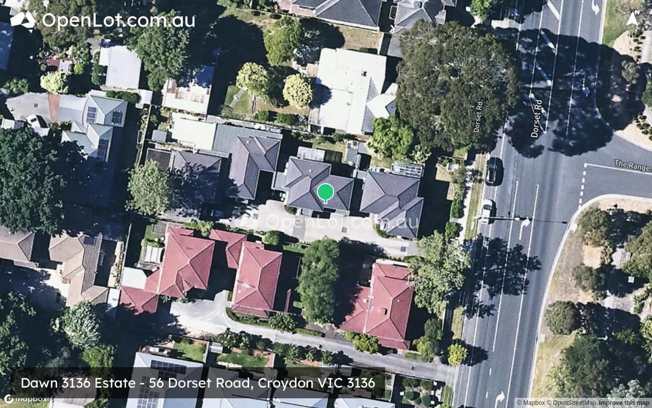 Satellite image for Dawn 3136 Estate - 56 Dorset Road, Croydon VIC 3136