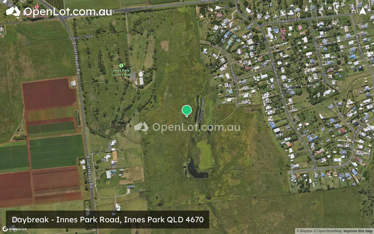 Satellite image for Daybreak - Innes Park Road, Innes Park QLD 4670
