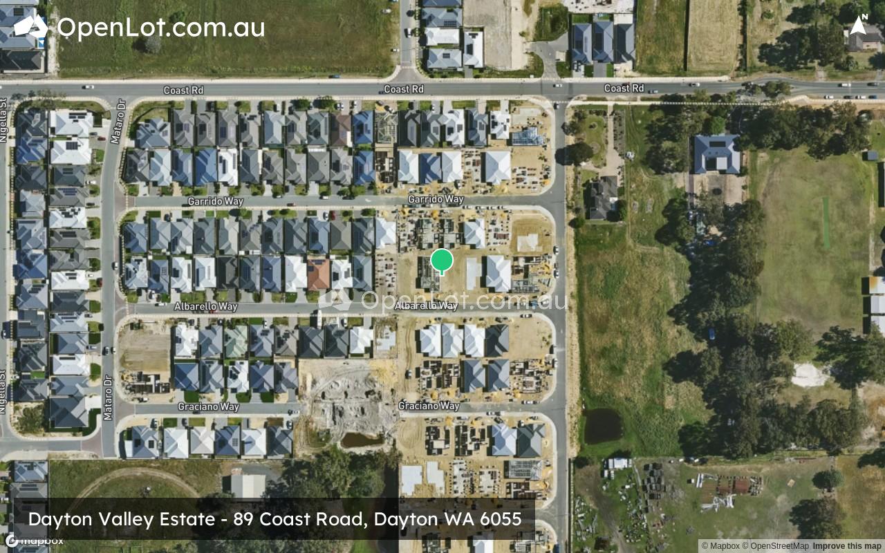 Satellite image for Dayton Valley Estate - 89 Coast Road, Dayton WA 6055