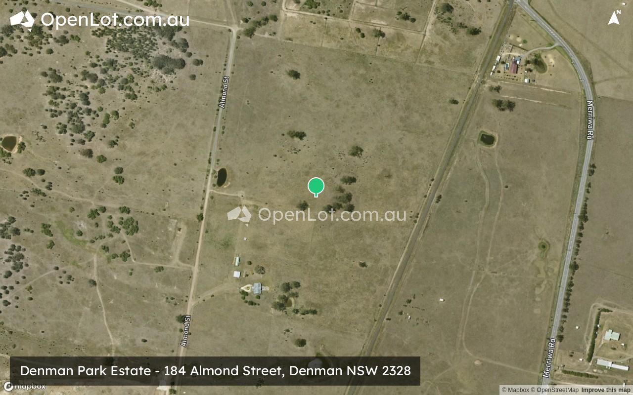 Satellite image for Denman Park Estate - 184 Almond Street, Denman NSW 2328