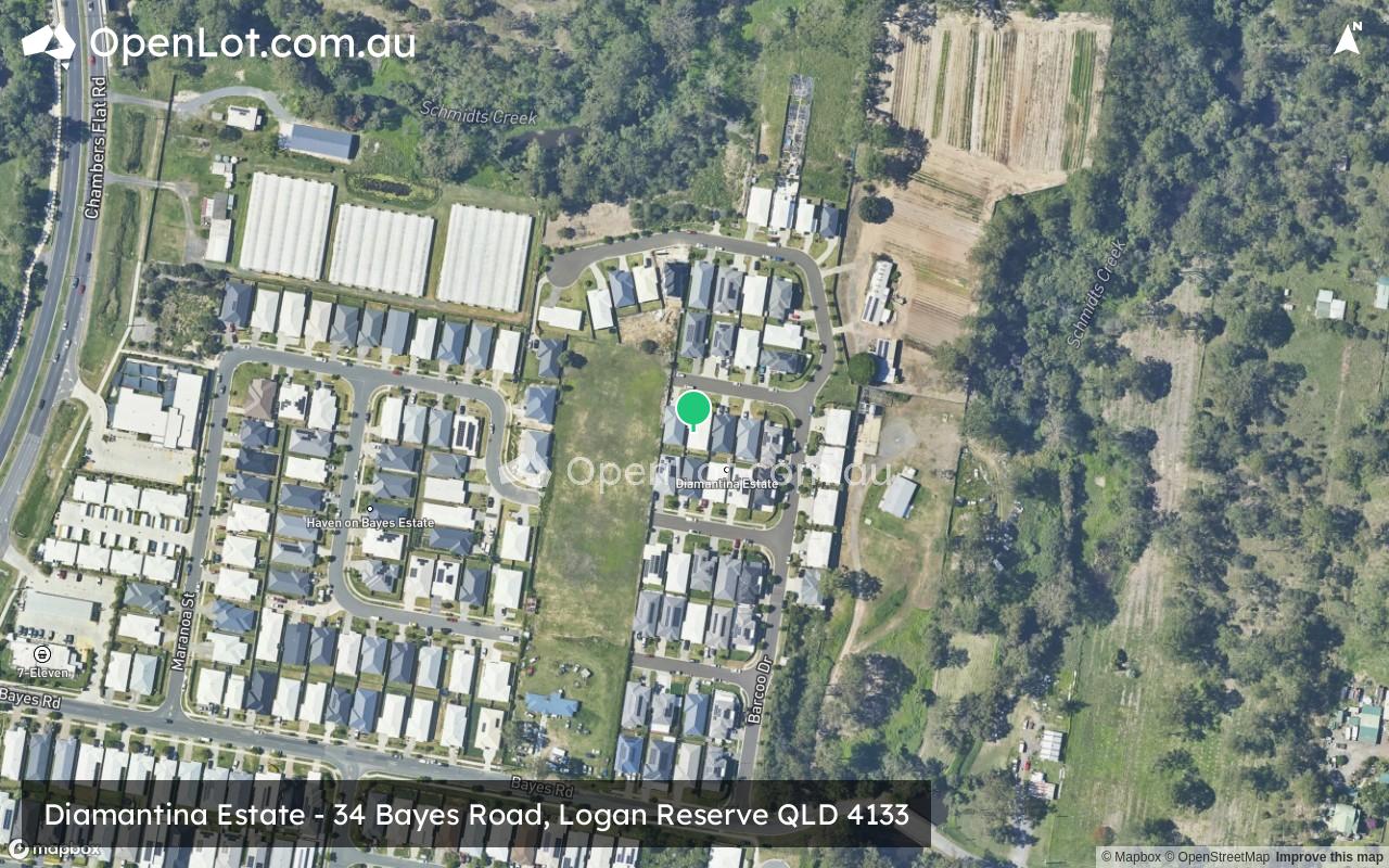 Satellite image for Diamantina Estate - 34 Bayes Road, Logan Reserve QLD 4133