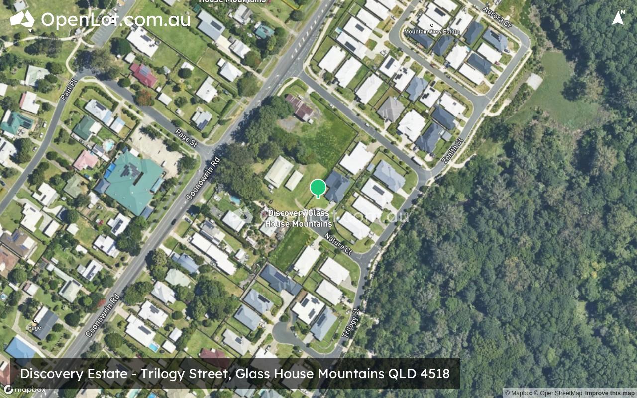 Satellite image for Discovery Estate - Trilogy Street, Glass House Mountains QLD 4518