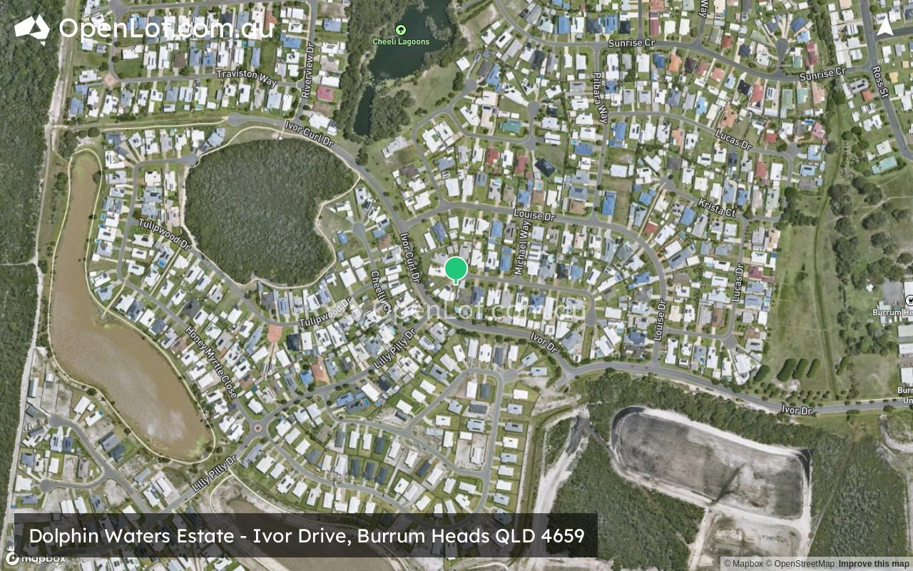 Satellite image for Dolphin Waters Estate - Ivor Drive, Burrum Heads QLD 4659