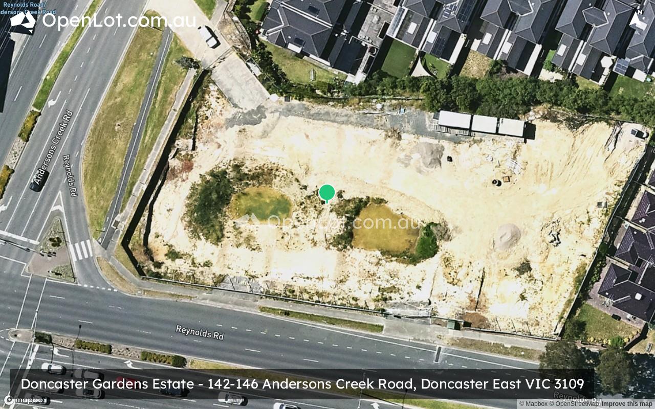 Satellite image for Doncaster Gardens Estate - 142-146 Andersons Creek Road, Doncaster East VIC 3109