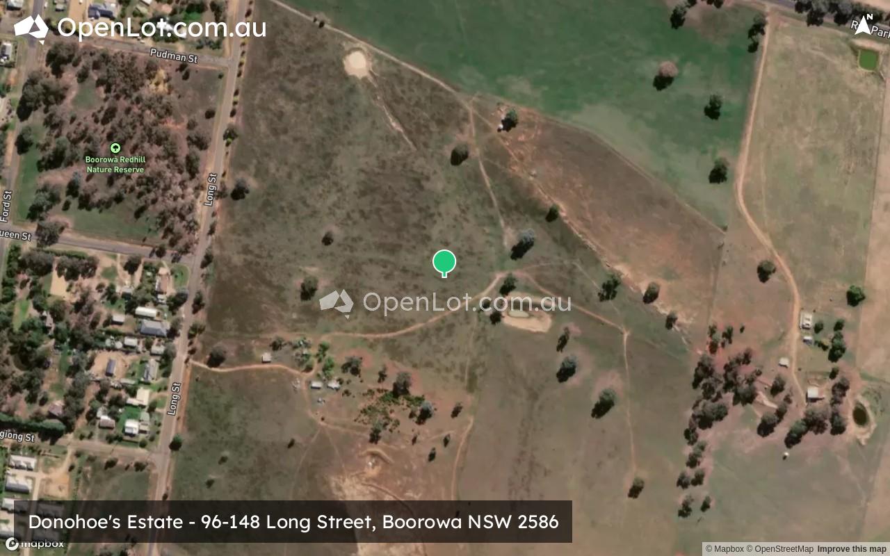 Satellite image for Donohoe's Estate - 96-148 Long Street, Boorowa NSW 2586