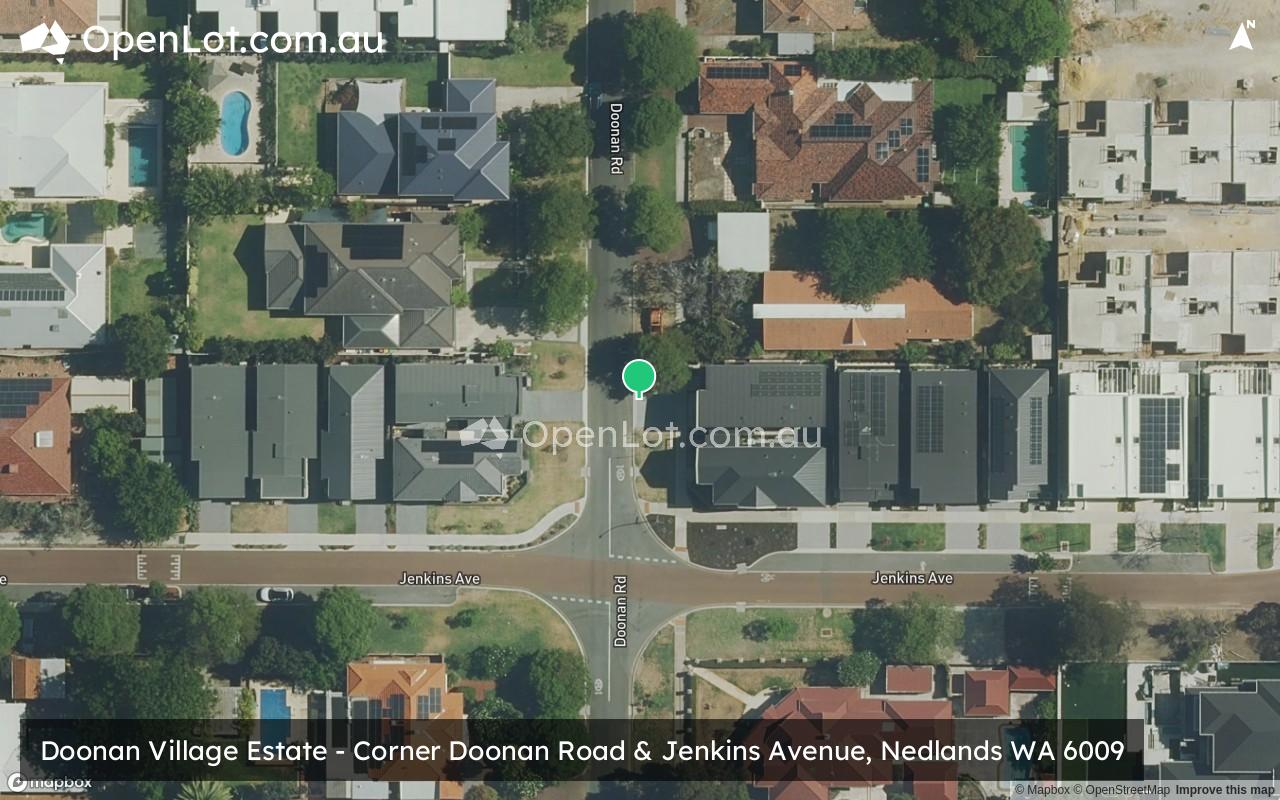 Satellite image for Doonan Village Estate - Corner Doonan Road & Jenkins Avenue, Nedlands WA 6009