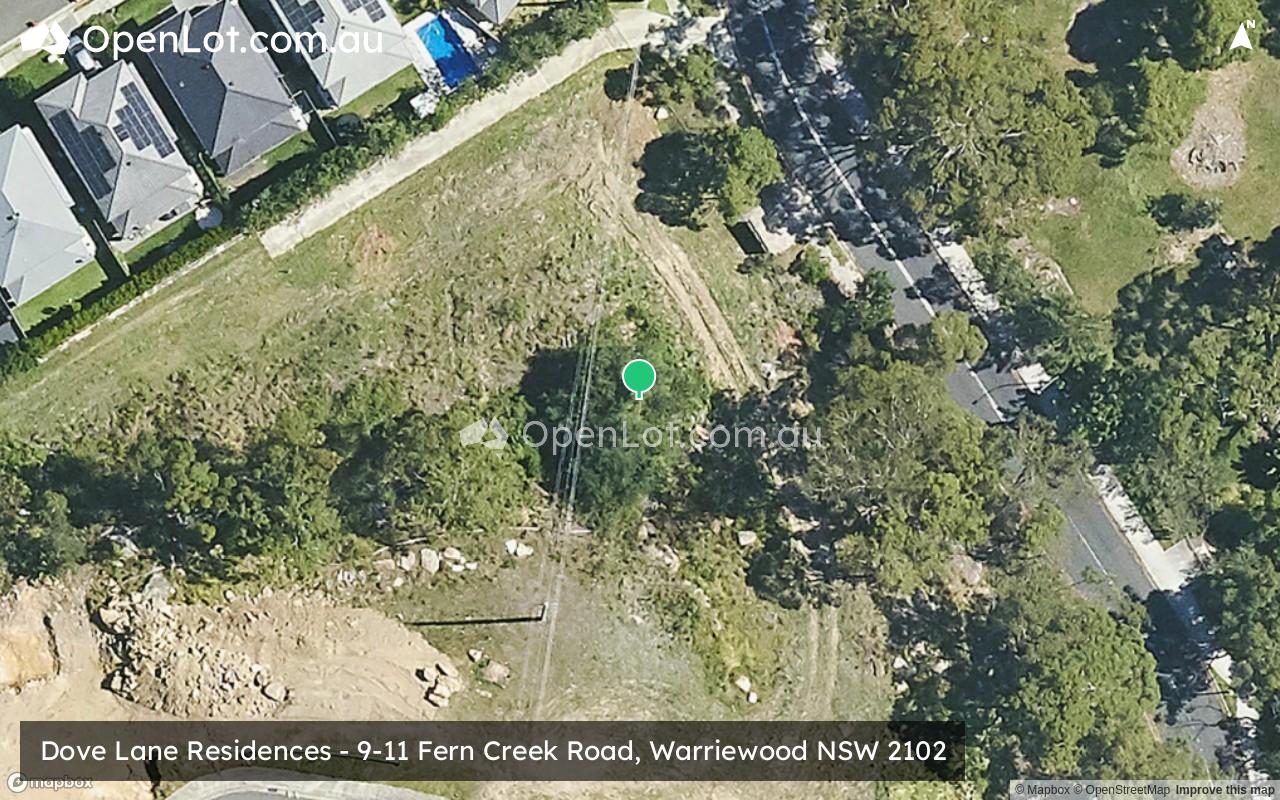 Satellite image for Dove Lane Residences - Dove Lane, Warriewood NSW 2102