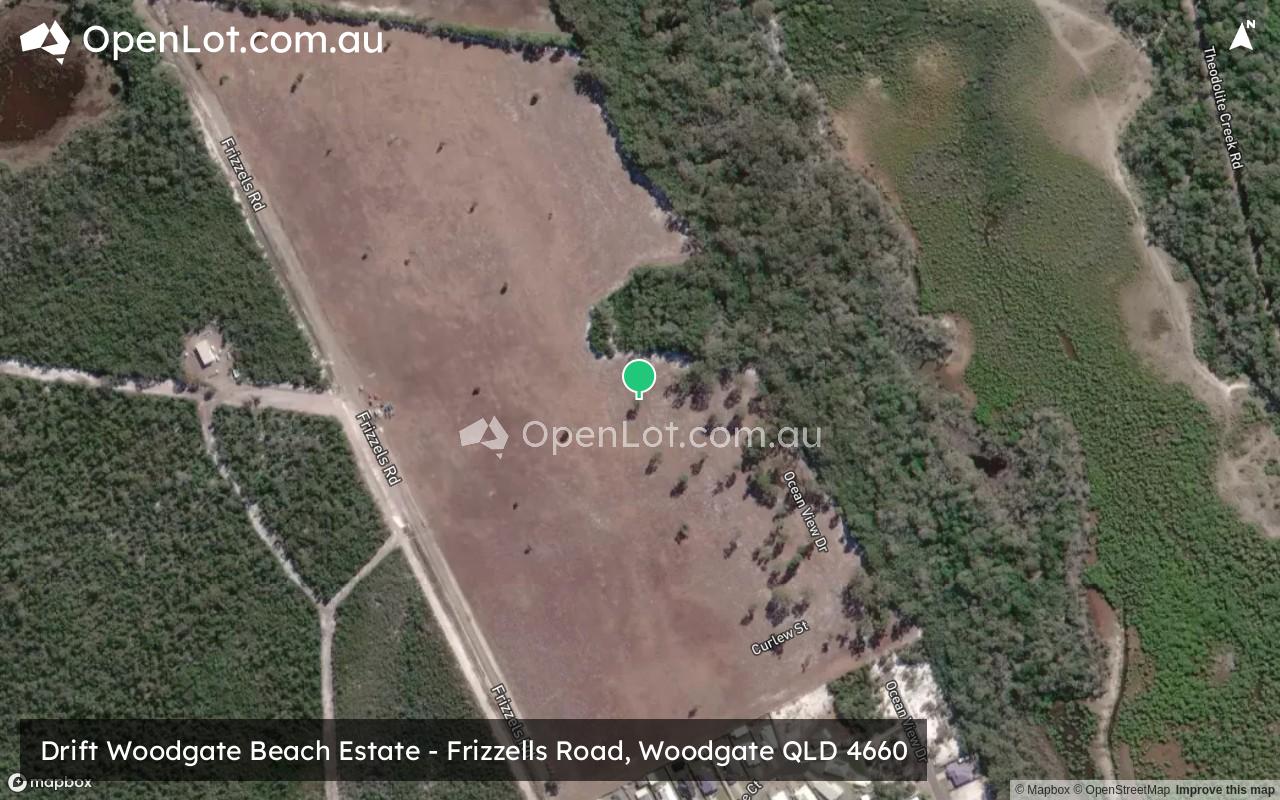 Satellite image for Drift Woodgate Beach Estate - Frizzells Road, Woodgate QLD 4660