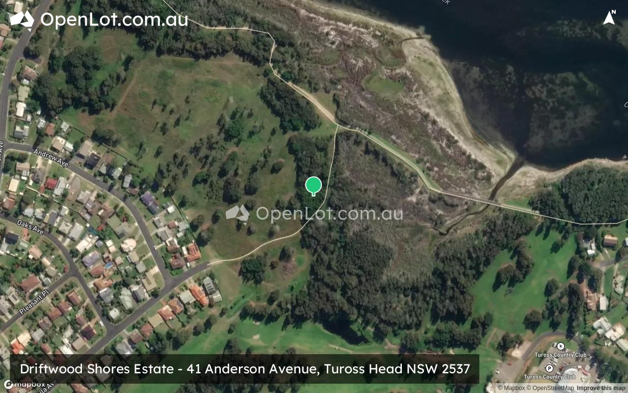 Satellite image for Driftwood Shores Estate - 41 Anderson Avenue, Tuross Head NSW 2537