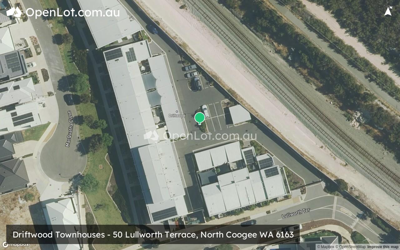Satellite image for Driftwood Townhouses - 50 Lullworth Terrace, North Coogee WA 6163