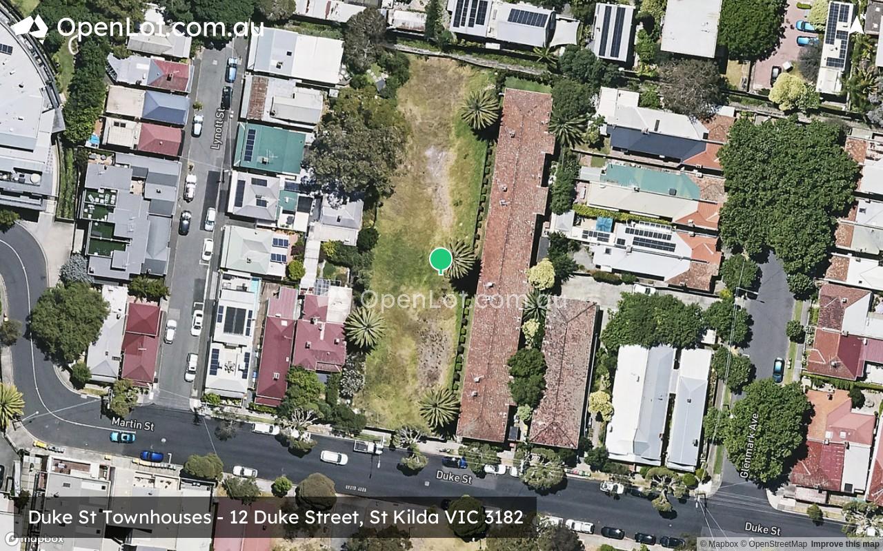 Satellite image for Duke St Townhouses - 12 Duke Street, St Kilda VIC 3182