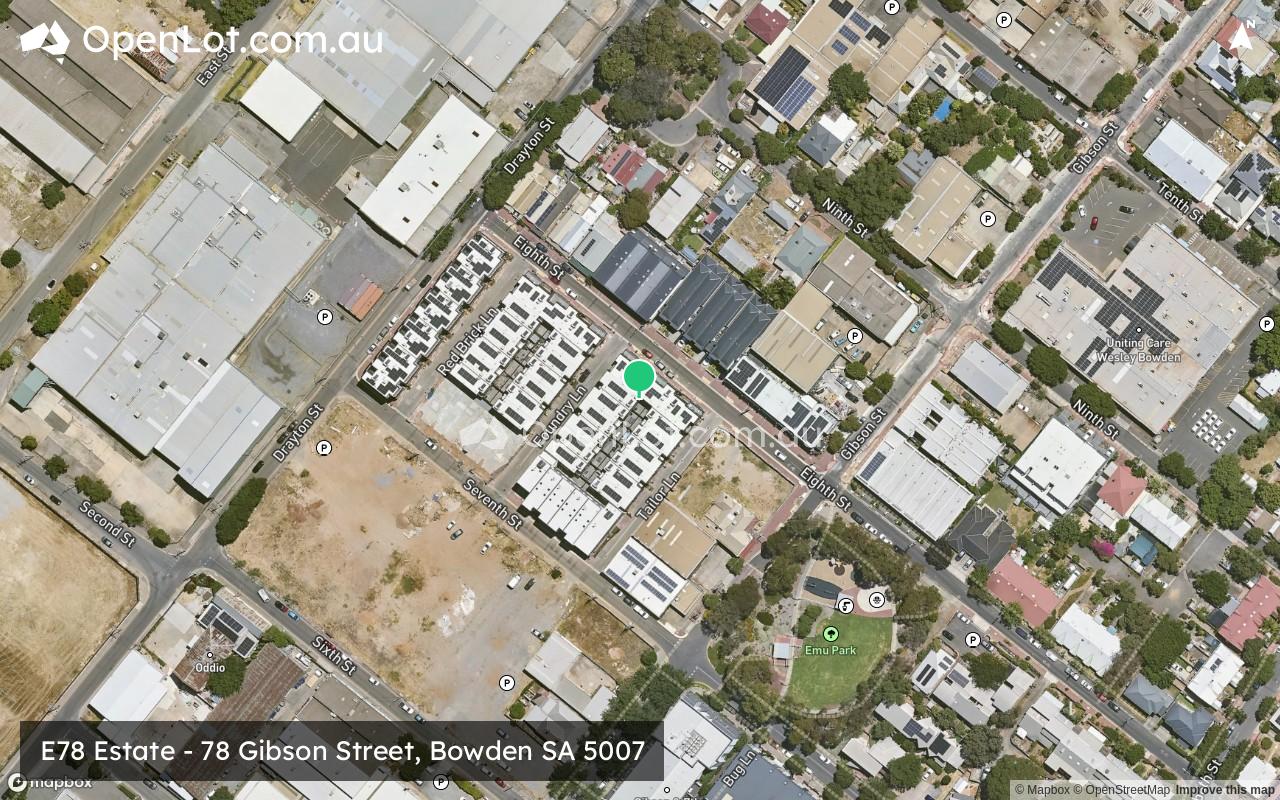 Satellite image for E78 Estate - 78 Gibson Street, Bowden SA 5007