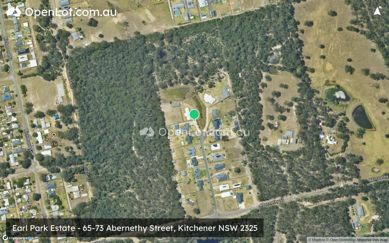 Satellite image for Earl Park Estate - 65-73 Abernethy Street, Kitchener NSW 2325