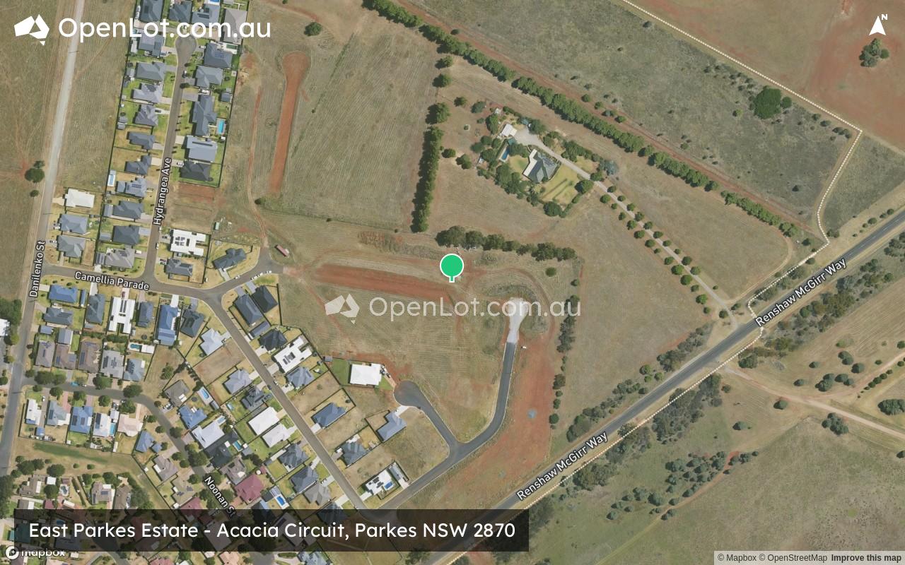 Satellite image for East Parkes Estate - Acacia Circuit, Parkes NSW 2870