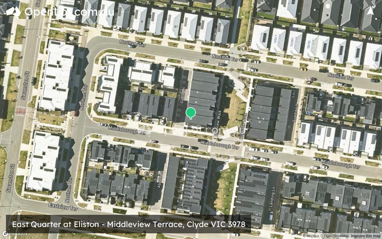 Satellite image for East Quarter at Eliston - Middleview Terrace, Clyde VIC 3978