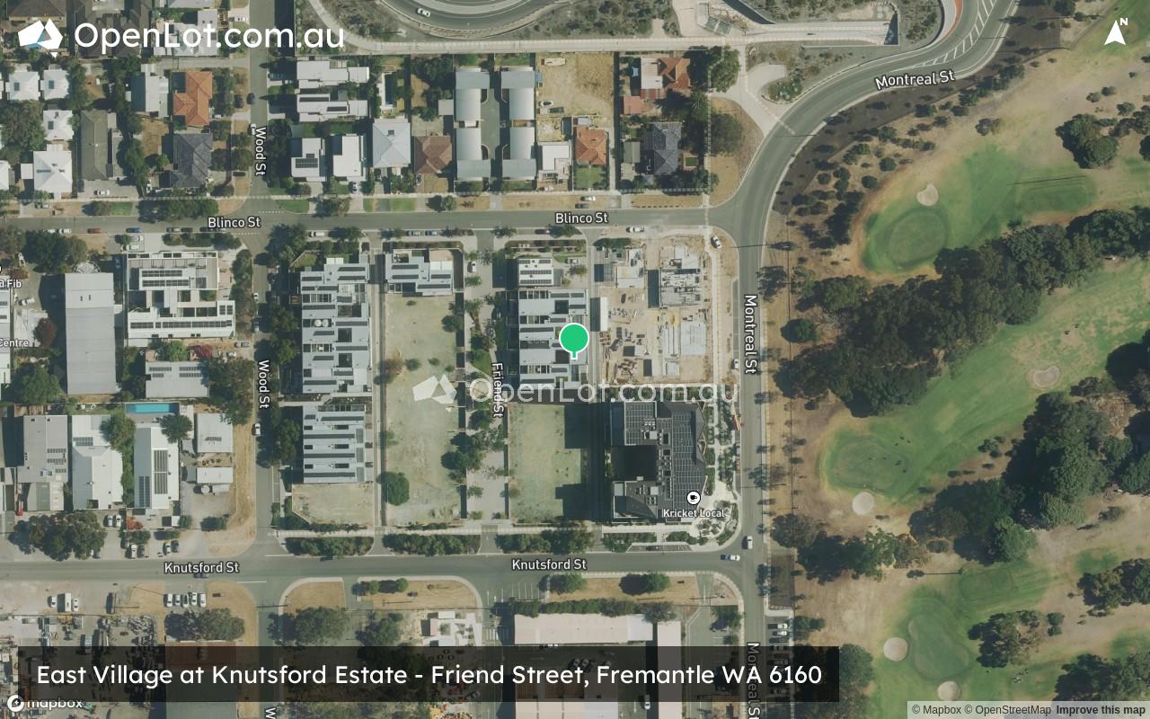 Satellite image for East Village at Knutsford Estate - Friend Street, Fremantle WA 6160
