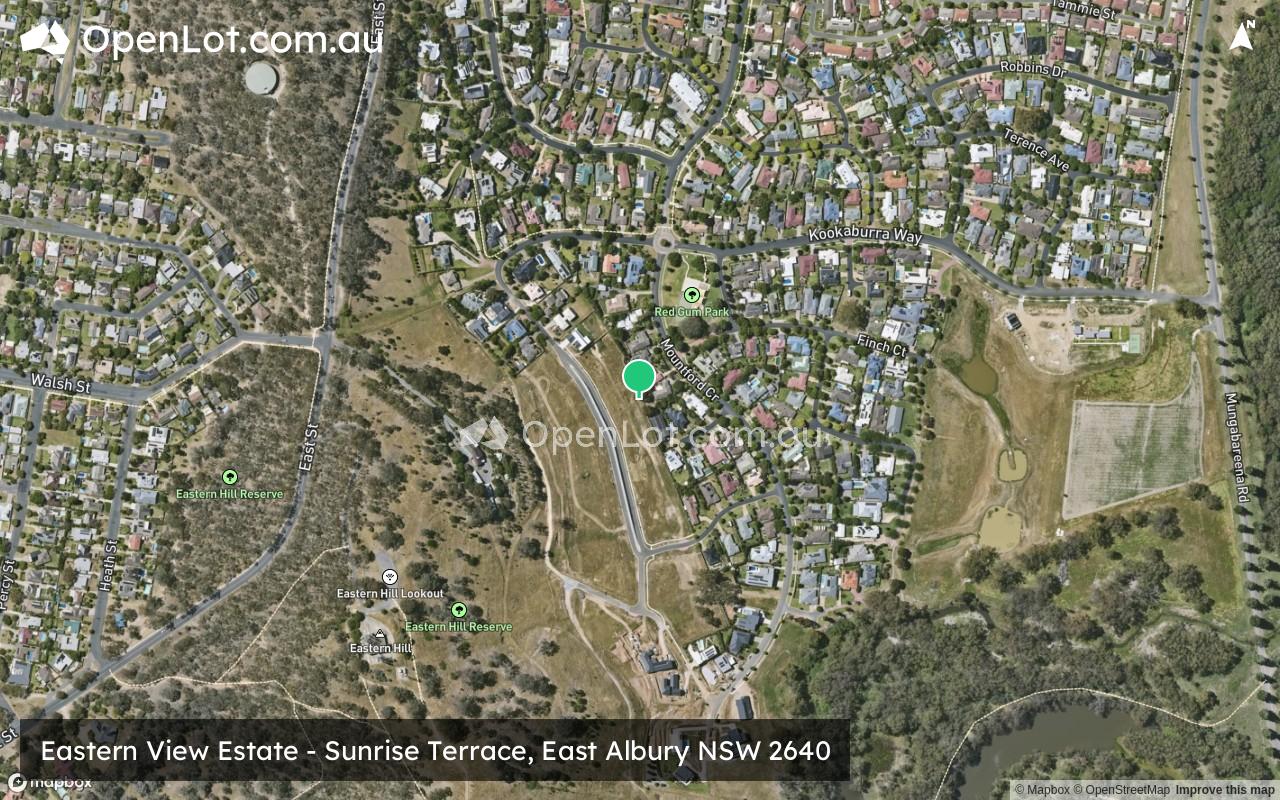 Satellite image for Eastern View Estate - Sunrise Terrace, East Albury NSW 2640