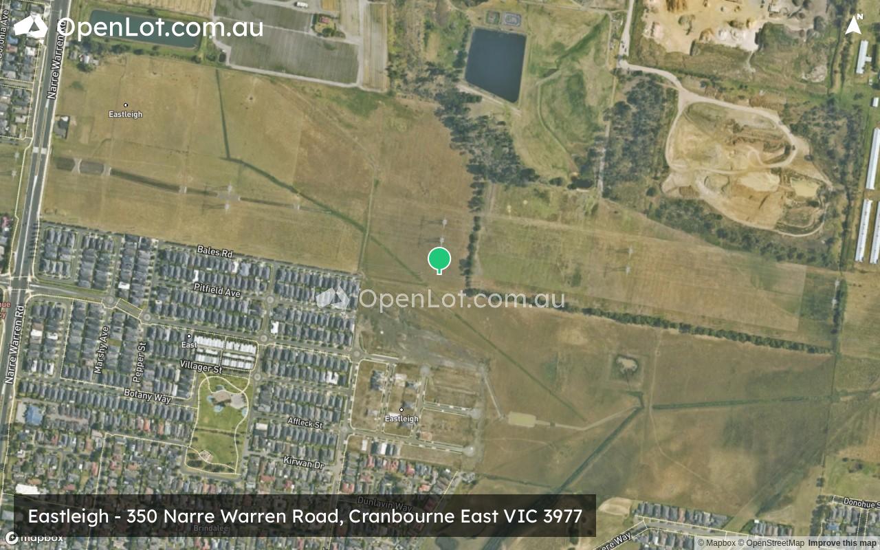 Satellite image for Eastleigh - 350 Narre Warren Road, Cranbourne East VIC 3977