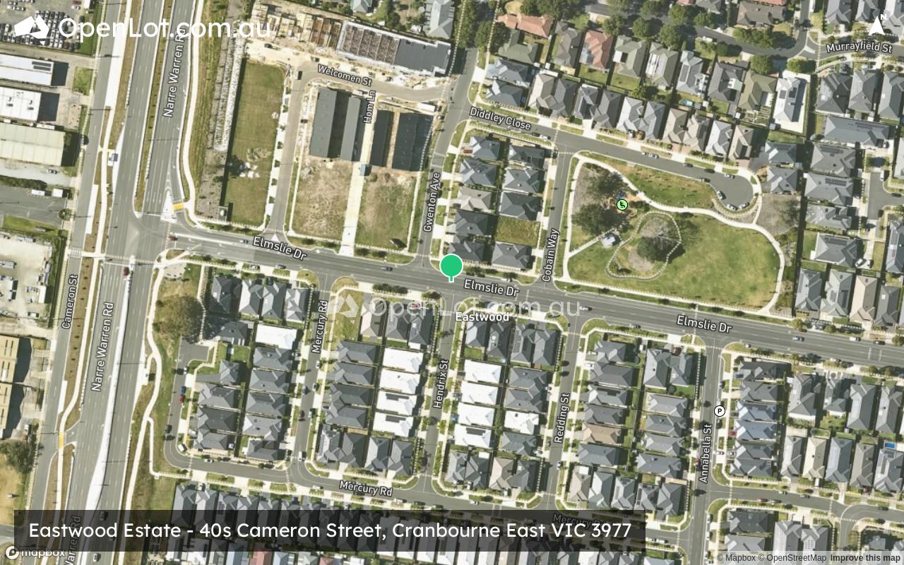 Satellite image for Eastwood Estate - 40s Cameron Street, Cranbourne East VIC 3977