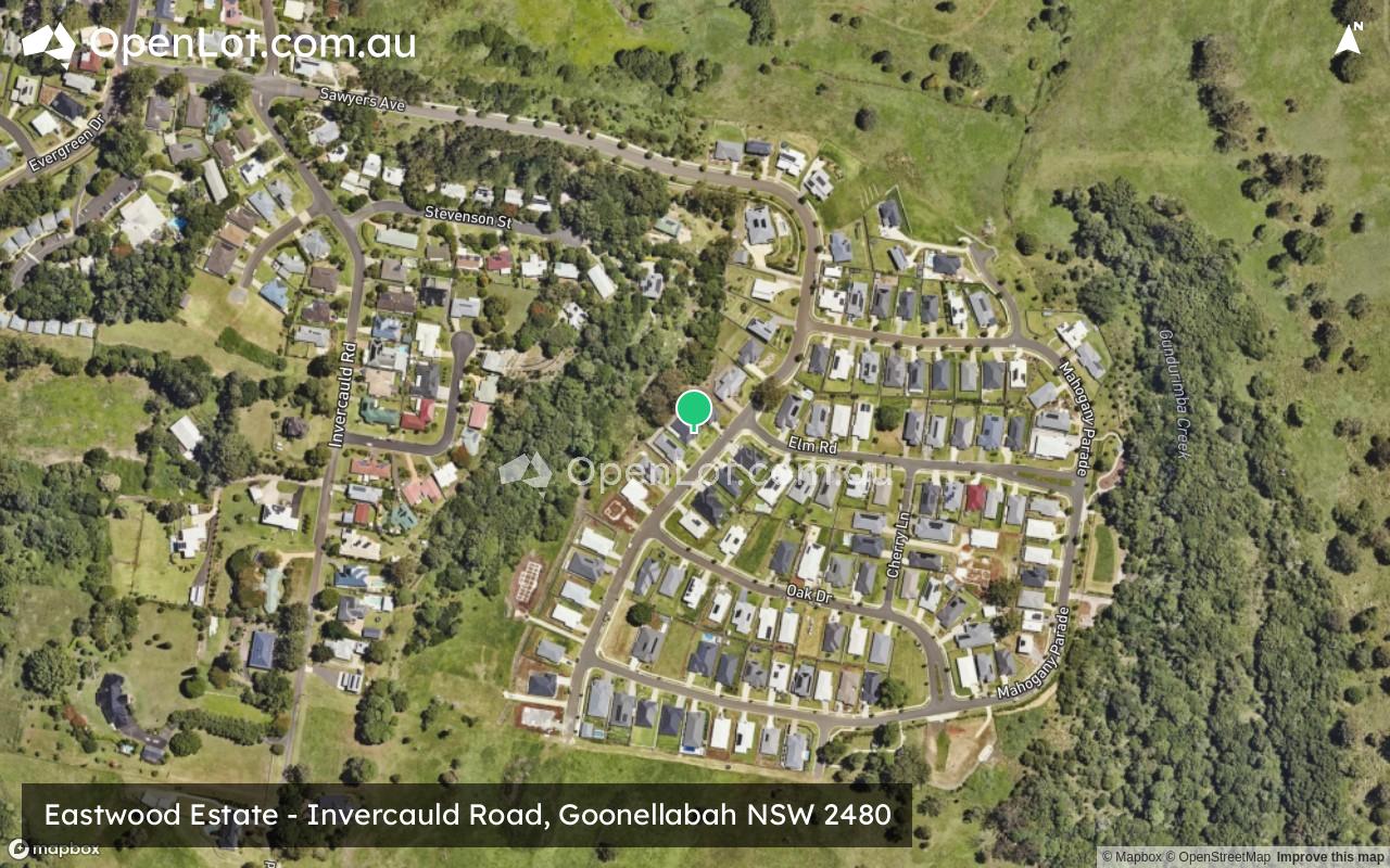 Satellite image for Eastwood Estate - Invercauld Road, Goonellabah NSW 2480