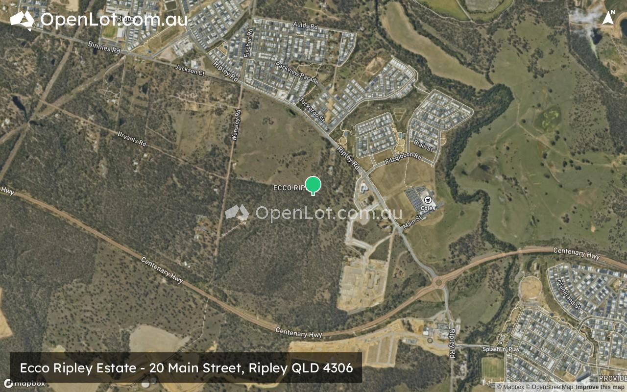 Satellite image for Ecco Ripley Estate - 20 Main Street, Ripley QLD 4306