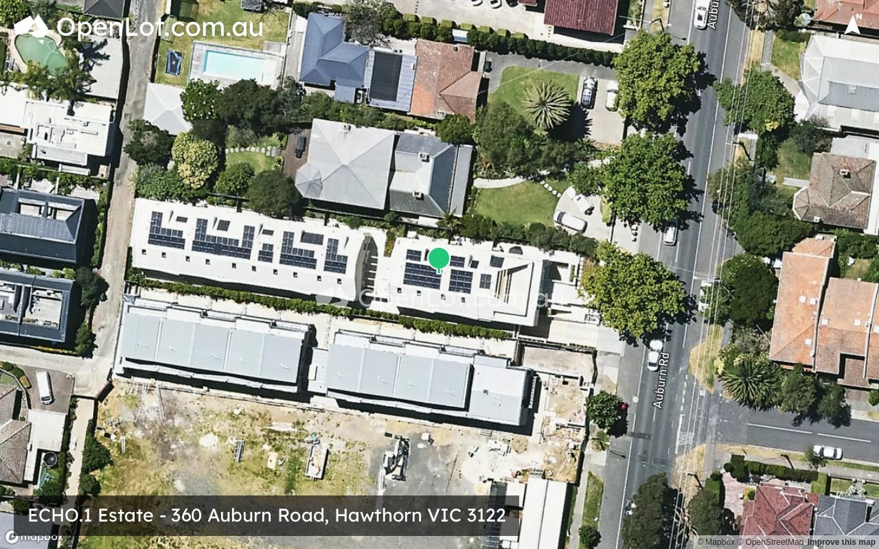 Satellite image for ECHO.1 Estate - 360 Auburn Road, Hawthorn VIC 3122