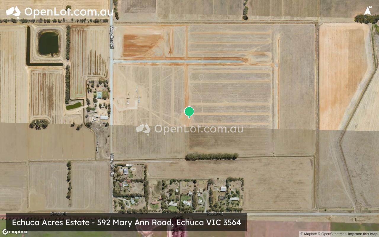Satellite image for Echuca Acres Estate - 592 Mary Ann Road, Echuca VIC 3564