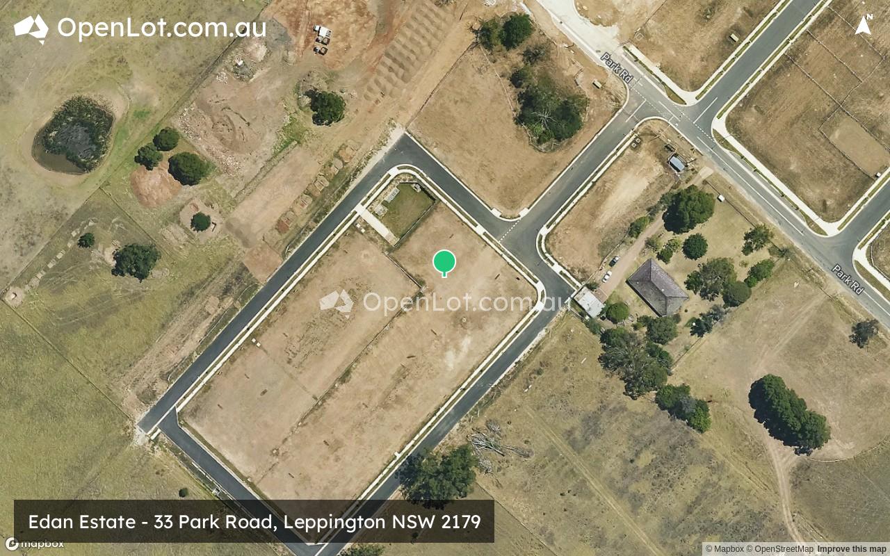 Satellite image for Edan Estate - 33 Park Road, Leppington NSW 2179
