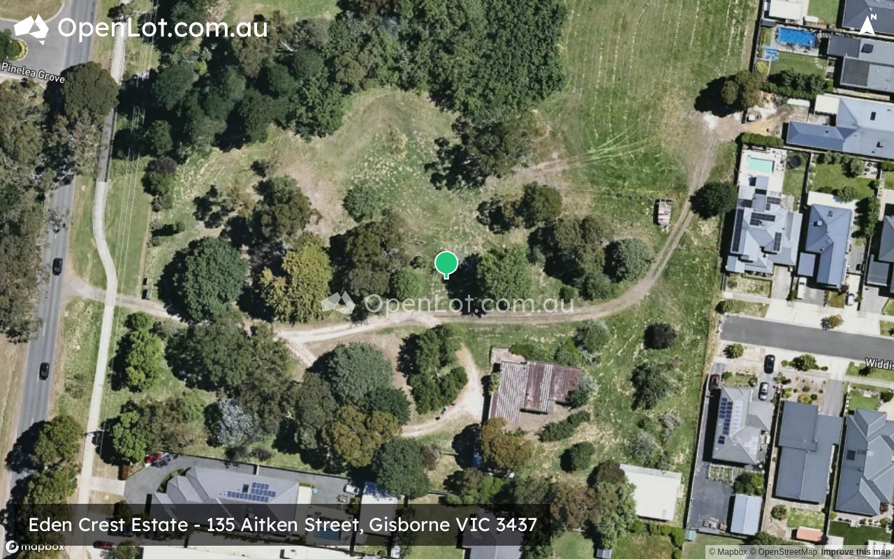Satellite image for Eden Crest Estate - 135 Aitken Street, Gisborne VIC 3437