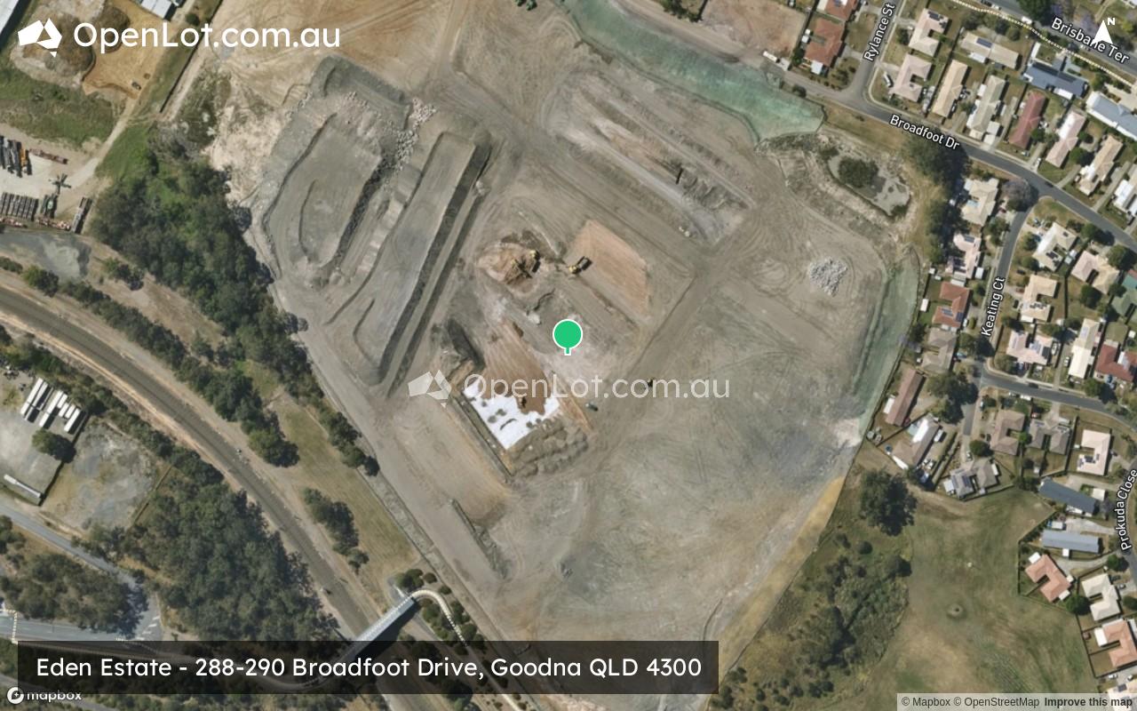 Satellite image for Eden Estate - 288-290 Broadfoot Drive, Goodna QLD 4300