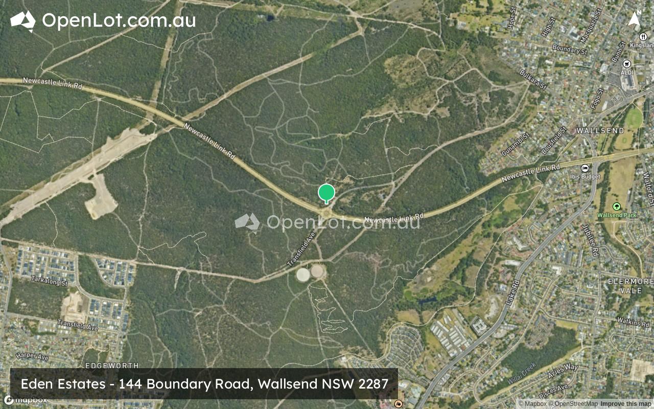 Satellite image for Eden Estates - 144 Boundary Road, Wallsend NSW 2287