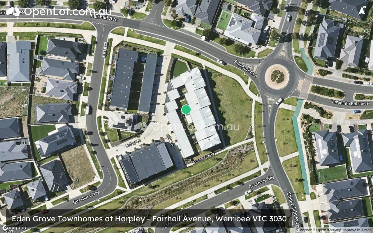 Satellite image for Eden Grove Townhomes at Harpley - Fairhall Avenue, Werribee VIC 3030