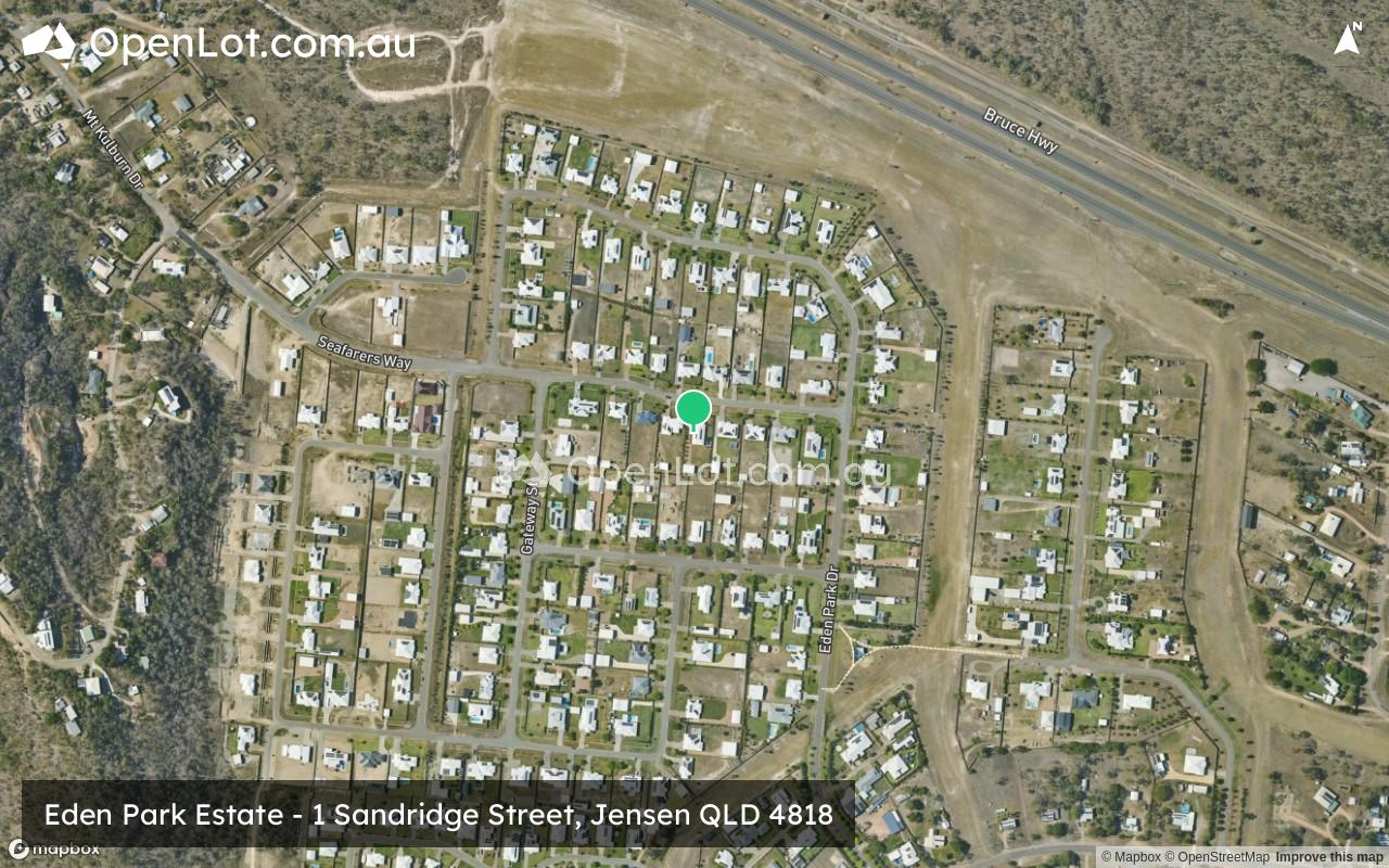 Satellite image for Eden Park Estate - 1 Sandridge Street, Jensen QLD 4818
