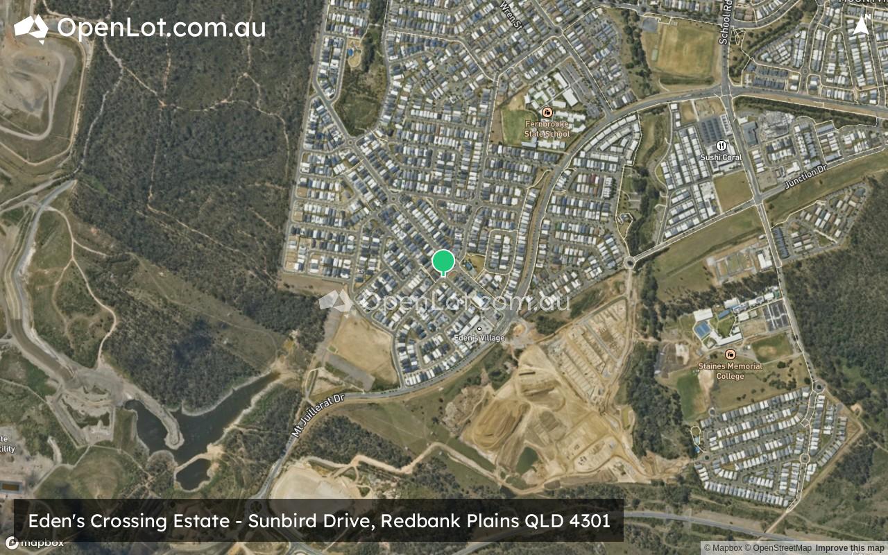 Satellite image for Eden's Crossing Estate - Sunbird Drive, Redbank Plains QLD 4301