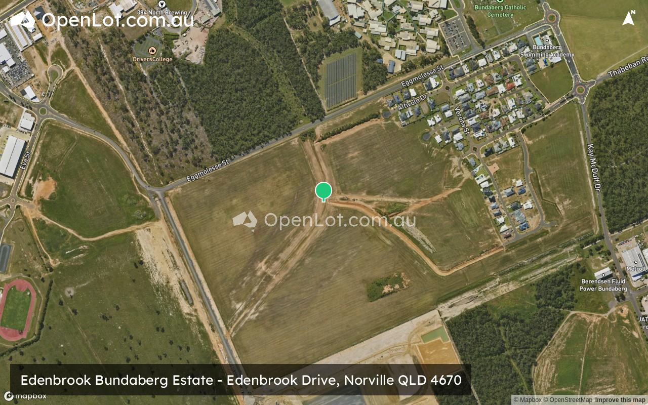 Satellite image for Edenbrook Bundaberg Estate - Edenbrook Drive, Norville QLD 4670