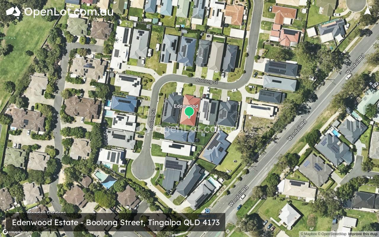 Satellite image for Edenwood Estate - Boolong Street, Tingalpa QLD 4173