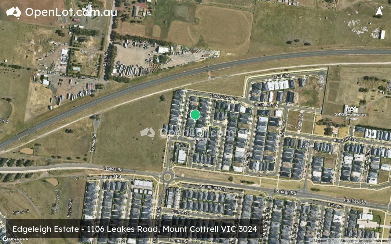 Satellite image for Edgeleigh Estate - 1106 Leakes Road, Mount Cottrell VIC 3024