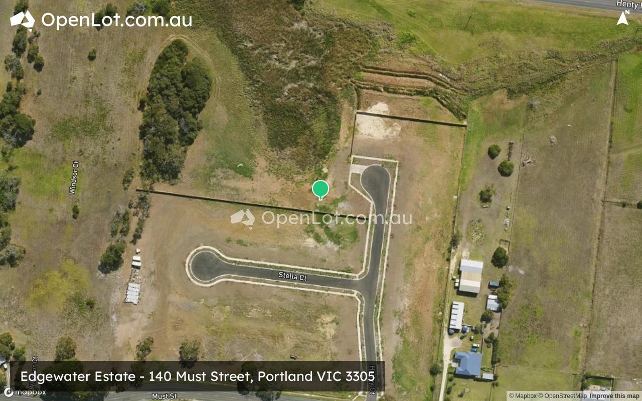 Satellite image for Edgewater Estate - 140 Must Street, Portland VIC 3305
