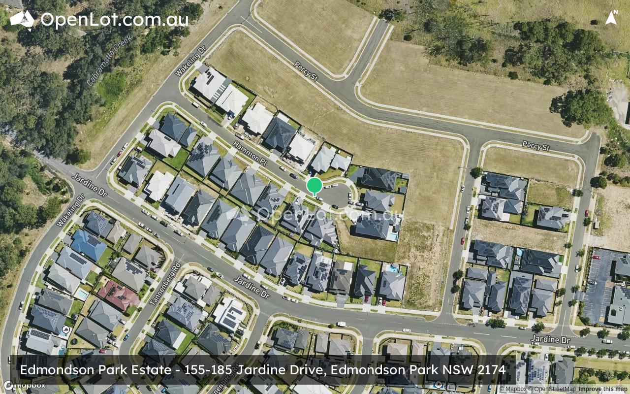 Satellite image for Edmondson Park Estate - 155-185 Jardine Drive, Edmondson Park NSW 2174