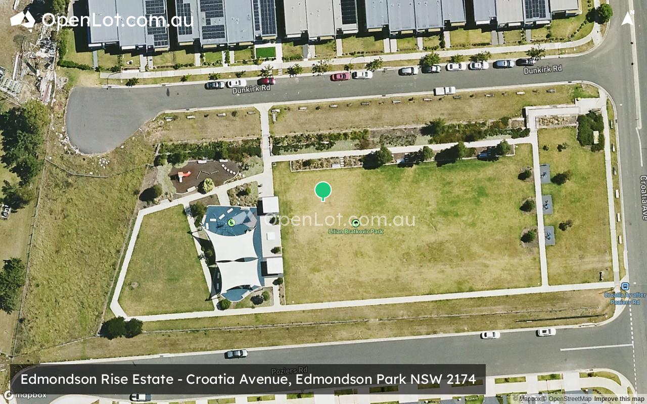 Satellite image for Edmondson Rise Estate - Croatia Avenue, Edmondson Park NSW 2174