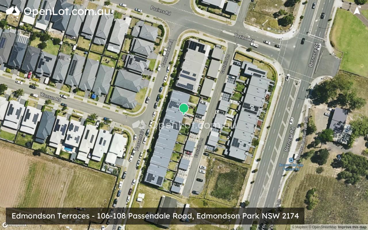 Satellite image for Edmondson Terraces - 106-108 Passendale Road, Edmondson Park NSW 2174