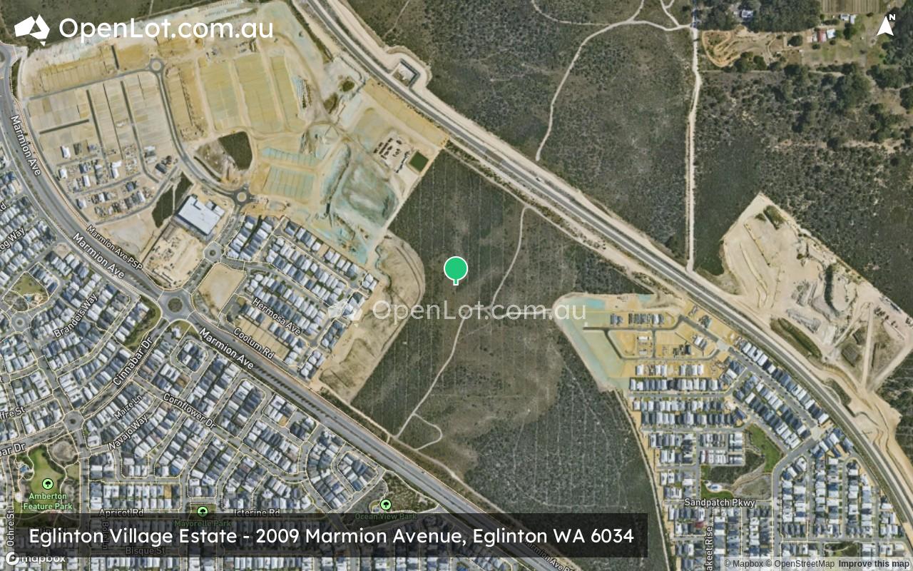 Satellite image for Eglinton Village Estate - 2009 Marmion Avenue, Eglinton WA 6034