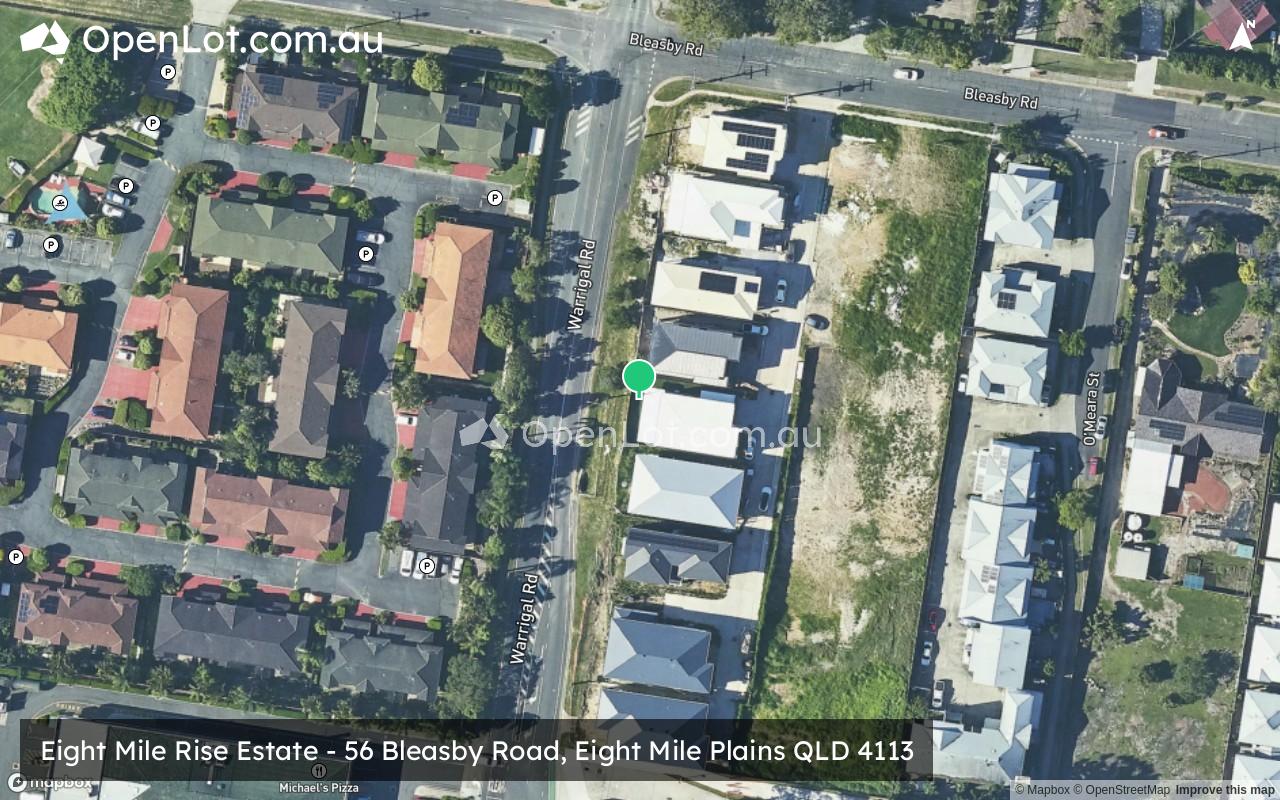 Satellite image for Eight Mile Rise Estate - 56 Bleasby Road, Eight Mile Plains QLD 4113