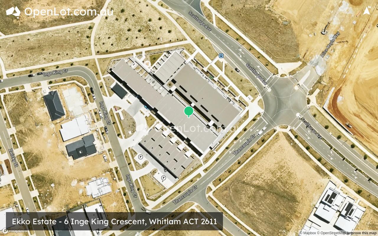 Satellite image for Ekko Estate - 6 Inge King Crescent, Whitlam ACT 2611