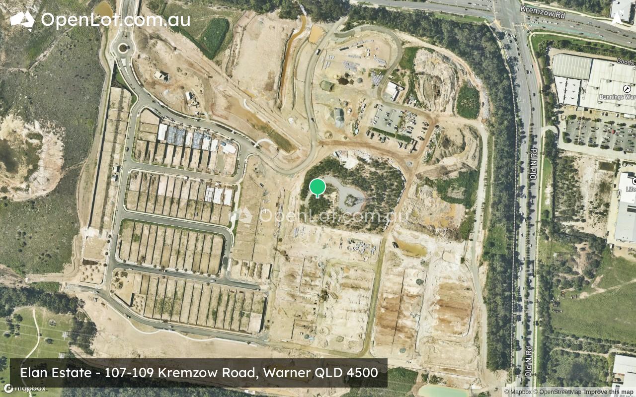 Satellite image for Elan Estate - 107-109 Kremzow Road, Warner QLD 4500