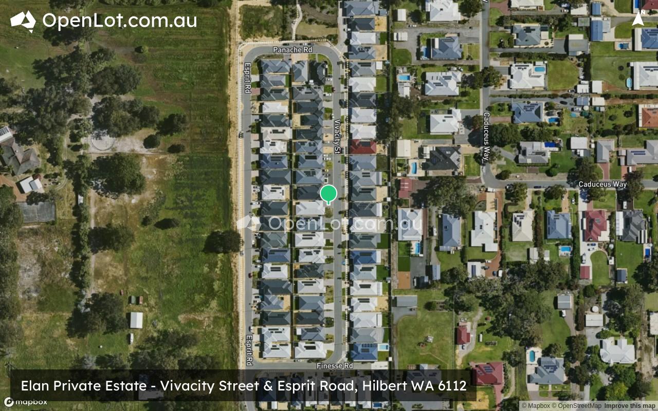 Satellite image for Elan Private Estate - Vivacity Street & Esprit Road, Hilbert WA 6112
