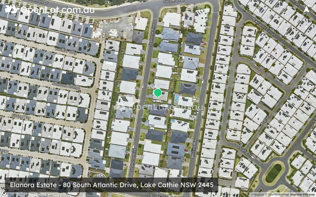 Satellite image for Elanora Estate - 80 South Atlantic Drive, Lake Cathie NSW 2445
