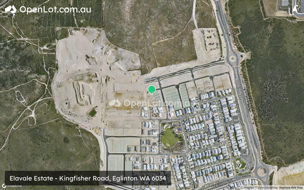 Satellite image for Elavale Estate - Kingfisher Road, Eglinton WA 6034